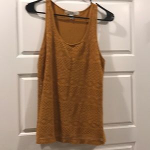 Mustard knit top
